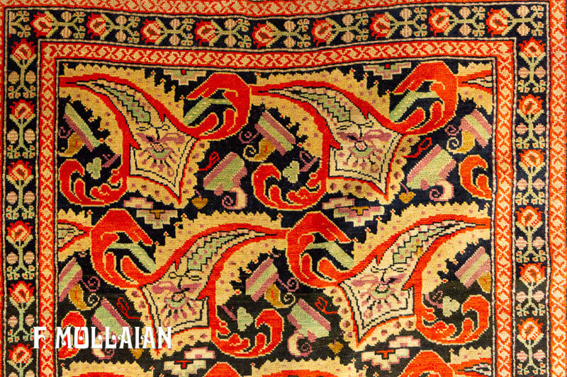 Antique Caucasian Karabakh (Qarabağ) Runner Rug n°:82741524